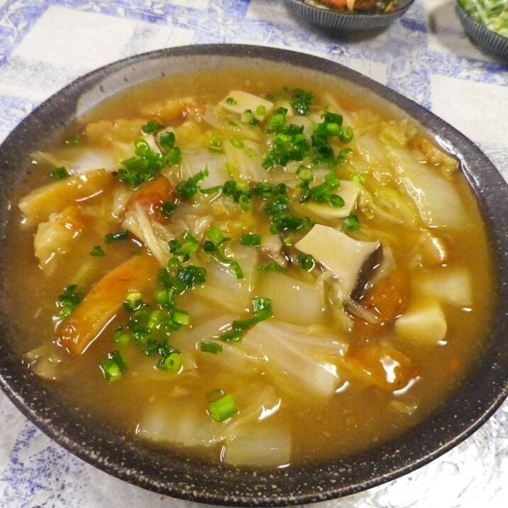 白菜さつま揚げエリンギの簡単煮